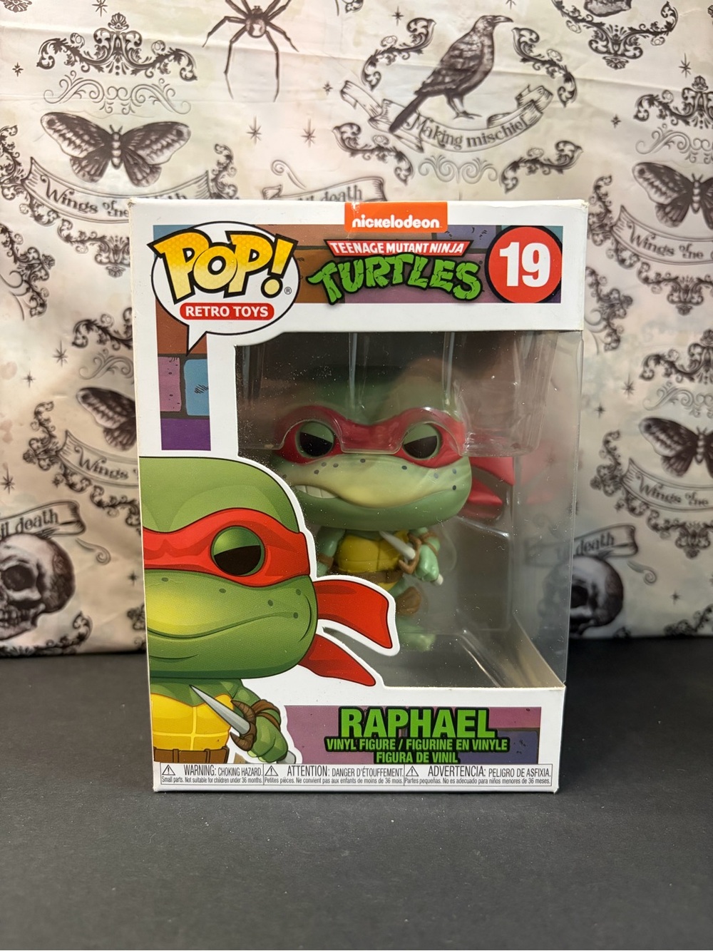 TMNT Raphael Nickelodeon Funko Pop! Vinyl Figure Retro Toys 19 NOT MINT